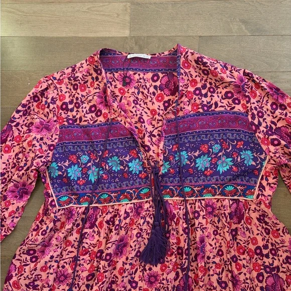 R Vivimos Floral Boho Dress XL new - Picture 3 of 5
